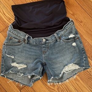 Abercrombie & Fitch maternity denim shorts